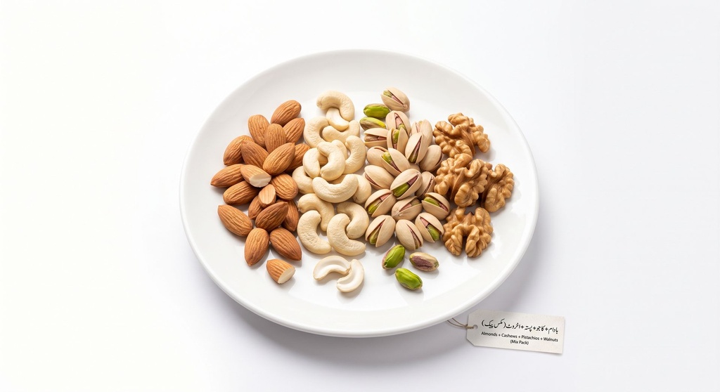Badam + Kaju + Pista + Akhrot (Mix Pack) (100g)